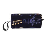 Motif Musical sans Couture, Trousse de Maquillage Trousse à cosmétiques Trousse de Toilette de Voyage Portable Pochette de Maquillage