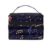 Motif Musical sans Couture, Trousse de Maquillage Trousse à cosmétiques Trousse de Toilette de Voyage Portable Trousse à Crayons