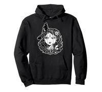 Motif Mystique Gothique à Triple Visage d'une mère sorcière guérisseuse Sweat à Capuche