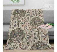 Motif Nature 3D Imprimée Plaid Microfibre Décoration Maison Arbre Fleur Couverture Douce Chaude Salon Chambre 50x60(127x152cm)