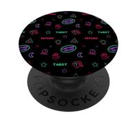 Motif néon psychique - Teller - Tarot - Imprimé Occulte PopSockets PopGrip Adhésif