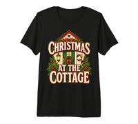 Motif Noël au Chalet de Vacances T-Shirt Haut de Gamme