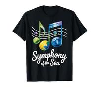 Motif Notes de Musique Symphonie de la mer T-Shirt