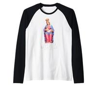 Motif Notre Dame de La Leche Mère et Enfant Manche Raglan