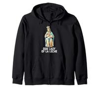 Motif Notre Dame de La Leche Mère et Enfant Sweat à Capuche