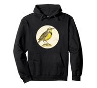 Motif Oiseau rétro coloré des prés Oriental Sweat à Capuche