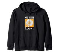 Motif Orange Don't Count The Days Sweat à Capuche