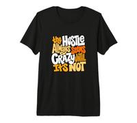 Motif Orange Hustle Ain't So Crazy Orange T-Shirt Haut de Gamme