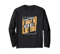 Motif Orange « It Do Be Like That » Manche Longue