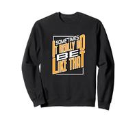 Motif Orange « It Do Be Like That » Sweatshirt