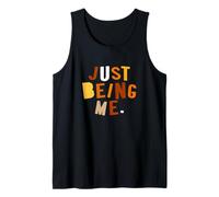 Motif Orange Just How I Be Orange Débardeur