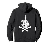Motif os du Majeur Sweat à Capuche