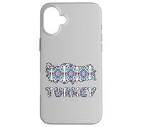 Motif ottomane de la Turquie ; Graphique de Style Art de Carreaux turcs Coque pour iPhone 16 Plus