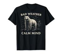 Motif Ours Calme et résilience philosophie T-Shirt