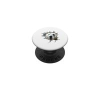 Motif Ours Polaire féroce Qui Traverse PopSockets PopGrip Adhésif
