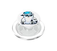 Motif Ours Polaire Joueur de Football PopSockets PopGrip pour MagSafe