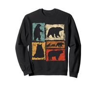 Motif Ours rétro pour Hommes, Femmes, Enfants Vintage Sweatshirt