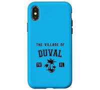 Motif Palmiers Classiques du Village de Duval Coque pour iPhone X/XS