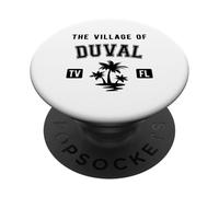 Motif Palmiers Classiques du Village de Duval PopSockets PopGrip Adhésif