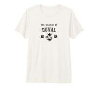Motif Palmiers Classiques du Village de Duval T-Shirt Haut de Gamme
