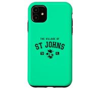 Motif Palmiers de Style Classique du Village de St Johns Coque pour iPhone 11