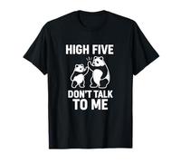 Motif Panda High Five Don't Talk to Me T-Shirt