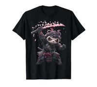 Motif Panda samouraï Japonais T-Shirt
