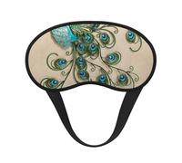 Motif paon imprimé,Masques de sommeil occultants, cache-yeux couvrants, masques de sommeil anti-lumière