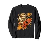 Motif Paresseux Astronaute fusée drôle de l'espace Extra-atmosphérique Sweatshirt