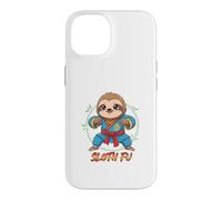 Motif Paresseux Fu Kung Arts Martiaux Coque pour iPhone 14
