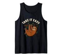 Motif Paresseux Humoristique Take It Easy Motif Animal décontracté Débardeur