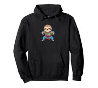 Motif Paresseux Kung et fu, Arts Martiaux, Dessin animé Sweat à Capuche
