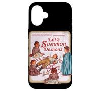 Motif Parodie rétro Humoristique Let's Summon Demons Coque pour iPhone 16