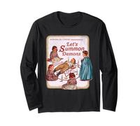 Motif Parodie rétro Humoristique Let's Summon Demons Manche Longue