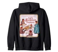 Motif Parodie rétro Humoristique Let's Summon Demons Sweat à Capuche