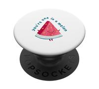 Motif pastèque Mignon « You're One in a Melon » PopSockets PopGrip Adhésif