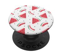 Motif pastèque Roses Juteux Aquarelle Melon Fruit PopSockets PopGrip Adhésif