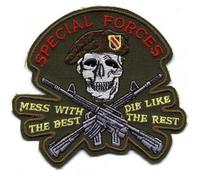 Motif patchs emblem patch patch stick «sPECIAL fORCES "neuf taille : 10 cm x 9,5 cm (04796)