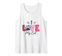 Motif Patte de Chat I Love My Cat Débardeur