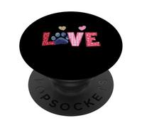 Motif Patte de Chat I Love My Cat PopSockets PopGrip Adhésif