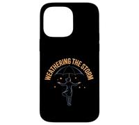 Motif Paysage Urbain « Weathering The Storm » Coque pour iPhone 14 Pro Max