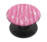 Motif Peau de Serpent Rose à imprimé Animal Tendance PopSockets PopGrip Adhésif