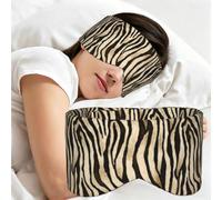 Motif peau de tigre, Masque de sommeil pour la maison, les voyages et le travail posté, couvrant entièrement les yeux et bloquant la lumière