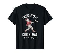 Motif Père Noël Amusant Swingin' Into Christmas T-Shirt