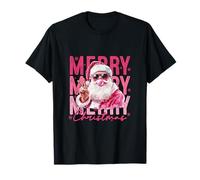 Motif Père Noël Rose avec Gomme T-Shirt
