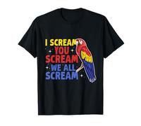 Motif Perroquet I Scream You Scream T-Shirt