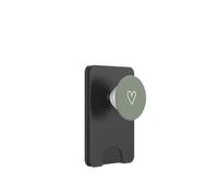 Motif Petit cœur dessiné à la Main - Vert Vintage PopSockets PopWallet pour MagSafe