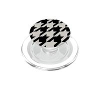 Motif Pied-de-Poule Noir et crème PopSockets PopGrip pour MagSafe