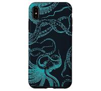 Motif Pieuvre Océan Vert Vie Marine Coque pour iPhone XS Max