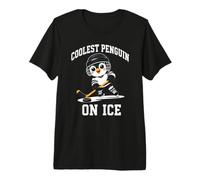 Motif Pingouin sur Glace T-Shirt Haut de Gamme